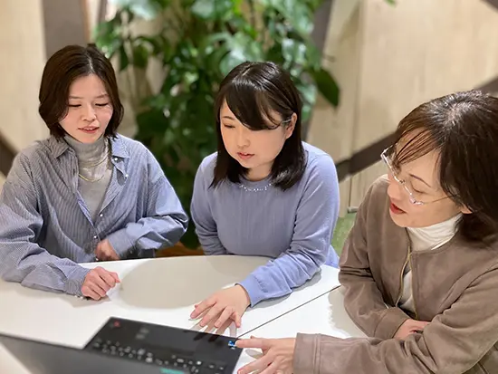 未経験の業務でも安心して行っています！