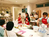 BOSCHキッチンマシンを使用した料理教室イベント。大好評です。