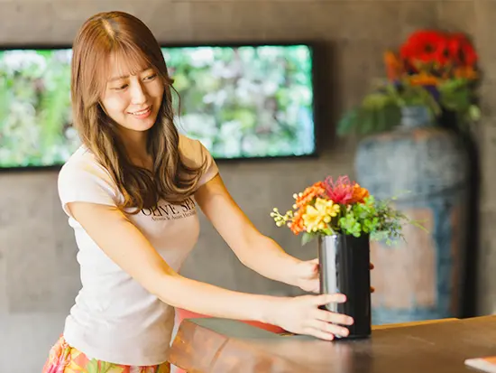 スタッフが余裕を持って働ける空間や待遇が嬉しい♪