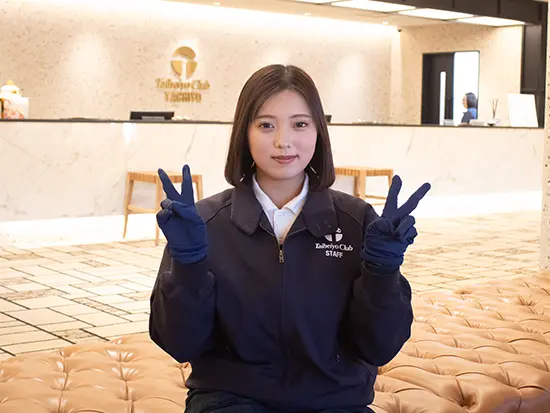 体を動かしながら働けるのが一番楽しいです！