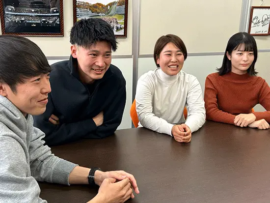 同世代と一緒に、楽しく成長できる職場です！