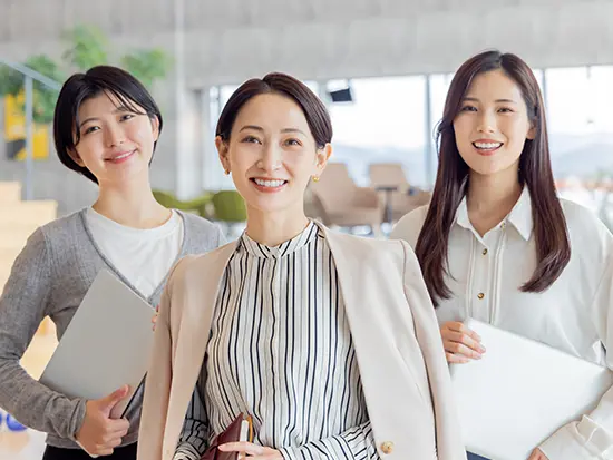 女性管理職も活躍中！長く働ける環境です