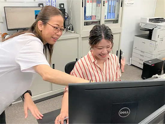 業界デビューの先輩多数!女性が多く相談しやすい環境