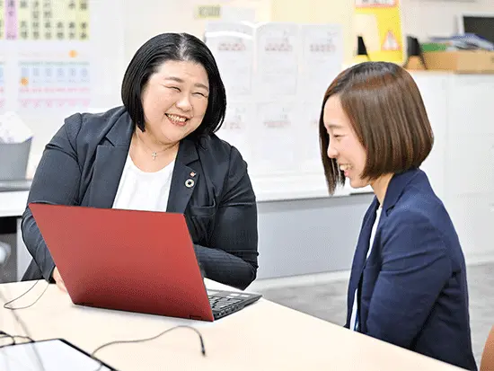 家庭と仕事を両立していて、長く働いている職員多数！