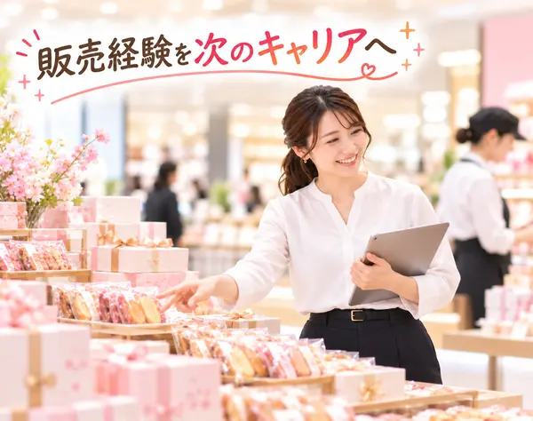 食品催事の店舗運営サポート★販売スタッフ育成・フォロー／月給28.5万円～