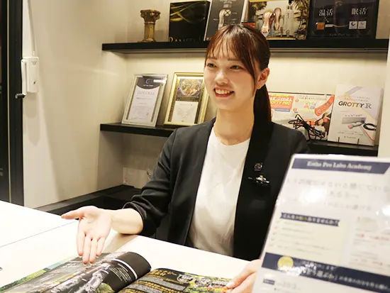 じっくり寄り添い、お客様と一緒に「美」を育めます