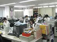 パーテーションを外したオフィスはとても開放的です。