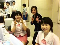 医療機関のお客様と長い付き合いになるので、スタッフとも仲良し