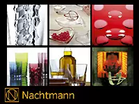 ▲色鮮やかなクリスタルウェアNachtmann（ナハトマン）