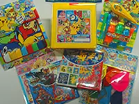 子供たちに大人気のキャラクター商品も豊富。