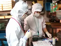 事業としては飲食店などに衛生検査も定期的に行っています。