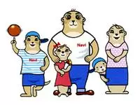 仲良し家族と家づくりの達人・プレーリードックが私たちのマスコット。『ナビ・ファミリー』です！