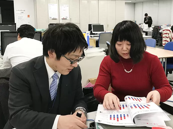 わからないことは先輩社員が丁寧にサポートしてくれるので安心してくださいね。
