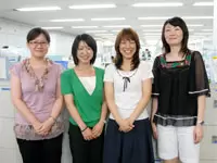 なんと社員の約9割が女性！みんな活き活きと楽しく働いています。