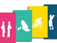 社員の名刺の裏には、それぞれの好きなことを絵で表現。こんなところにも、遊び心を忘れません。