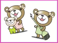 ベアーズのマスコットキャラクター“ももえ”