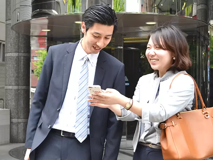 女性が多数活躍しているイクス。いつも笑顔と活気に満ち溢れています。