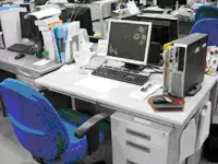 今回働いていただくデスクです。サポート体制を整えてお待ちしています。