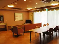利用者や職員が集まる共同スペース。憩いの場です。