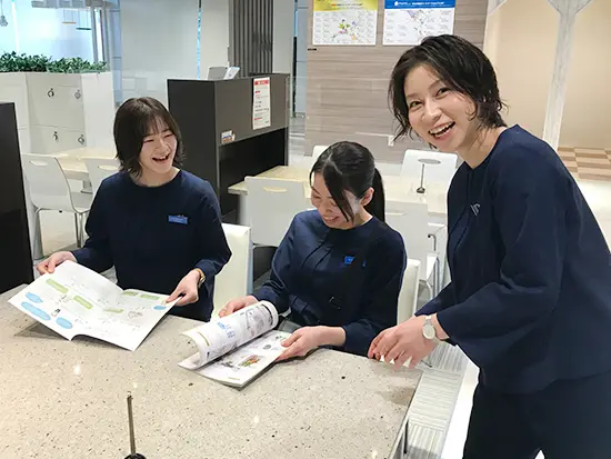 明るく和やかな雰囲気でいつも仕事に取り組んでいます。女性の働きやすさもばっちりです♪