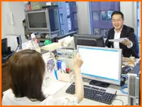 社員のみんなのチームワークもバッチリ！