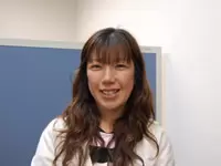訪問看護リハビリステーション花の生活館の所長の河須崎さん。女性管理職が多いことは当法人の特徴です。