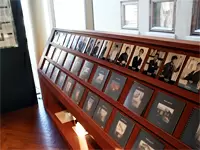 契約している建築家と、過去の建築実績を展示するスペース。確かな実力者がベルクハウスに集まっています。