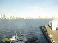 オフィスの窓からパシャリ。東京湾を一望できる立地の良さが自慢です。