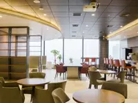 社員が自由に使えるラウンジ。採用イベントなどもここで開催します。