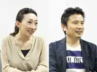 「柔軟性があり、自発的にお仕事に取り組める方を歓迎します！」（左：マネージャー 宮崎／右：人事 本木）