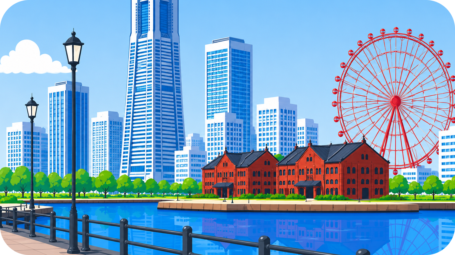 横浜の街並み