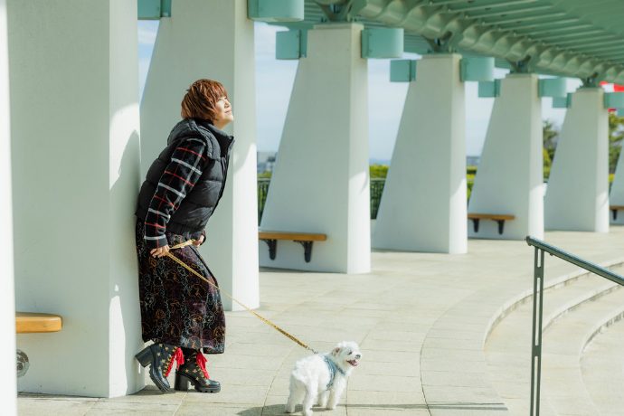 松本梨香さんと愛犬