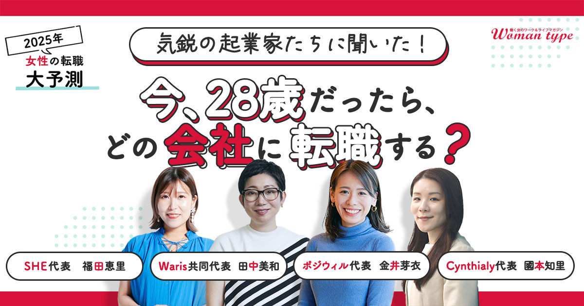 もし今28歳だったらどんな会社に転職する？ 起業家4人に聞いた転職先選びの軸