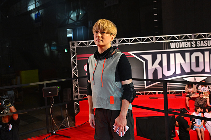 2025年11月放送の『KUNOICHI』に挑戦する水野裕子さん