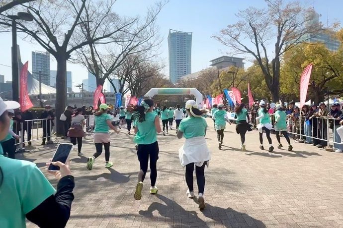 Woman's run会場の様子