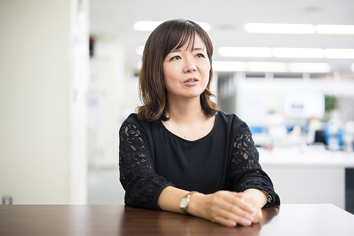 インタビューに答える大東建託株式会社の川岸佳織さん（仮名）