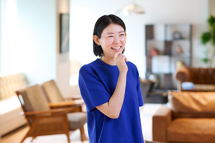 インタビューに答えるウォンテッドリー株式会社代表取締役 CEOの仲暁子さん